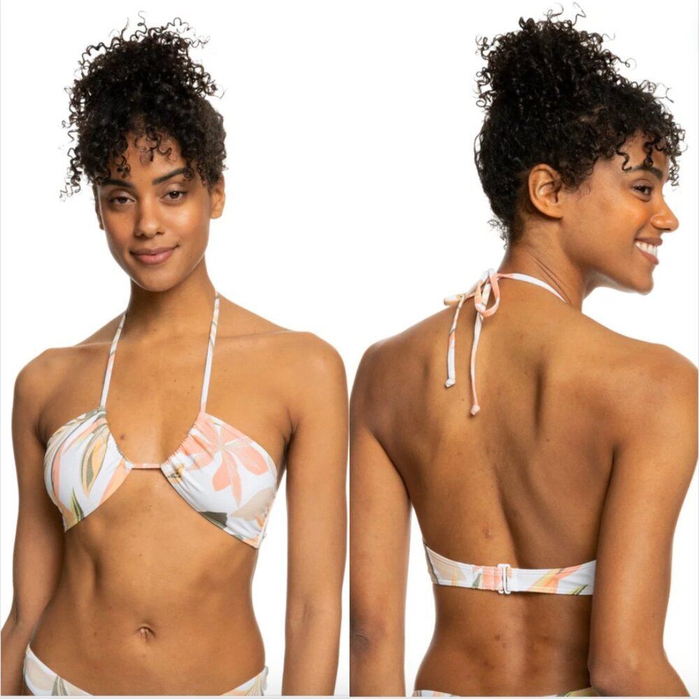 NWT Roxy Beach Classics Triangle Bikini Top SZ Medium